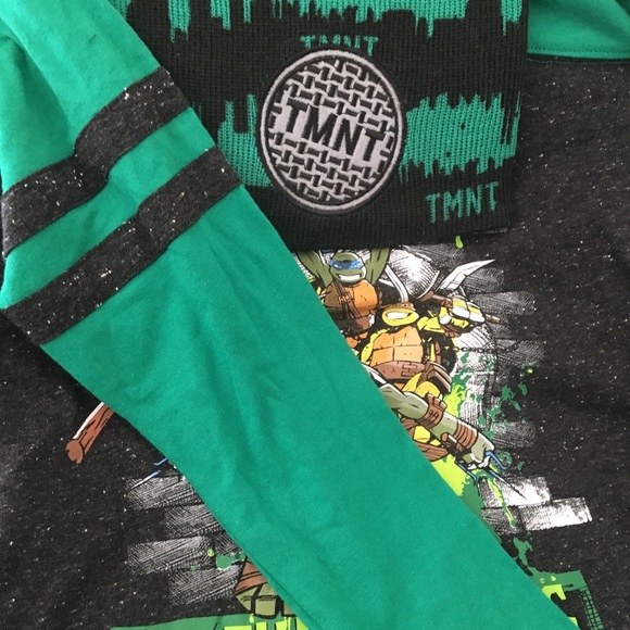 Ninja Turtles T-Shirt and Beanie Combo Superheroes - Picture 2 of 4